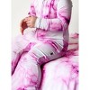 Lev Baby Girls' Viscose from Bamboo Convertible Zipper Romper – Pink Marble Print - 4 of 4