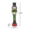 Iron Nutcracker Statue, Classic Christmas Soldier Holiday Decor for Indoor or Outdoor, Durable Festive Porch Display-3irtyhousy - 4 of 4
