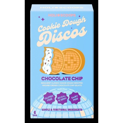 Holi Scoops Chocolate Chip Cookie Dough Discos Dairy-Free Ice Cream - 7.5oz