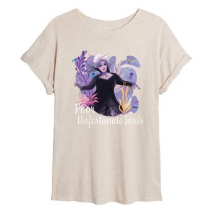 Women's - Disney - Poor Unfortunate Soul Oversized Graphic T-Shirt - 1 of 4
