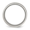 Black Bow Jewelry 8mm Titanium Gold Tone Plated Grooved Flat Standard Fit Band - 2 of 4