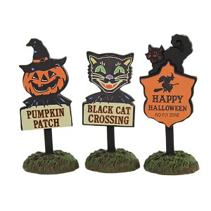 Department 56 Accessory 3.0 Inch Halloween Signs Snow Village Village Accessories - 1 of 3