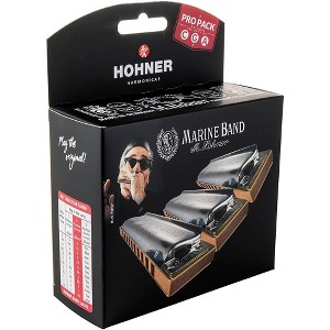 Hohner Marine Band Harmonica 3 Pack Keys Of C, G, A - 1 of 4