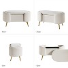 Alina Storage Bench with Metal Legs for Bedroom | ARTFUL LIVING DESIGN - 3 of 4