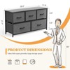 CENGHU Dresser for Bedroom, Fabric Dresser Storage Tower with 5 Drawers, Chest of Drawers with Fabric Bins for Closet, Living Room, Hallway - 3 of 4