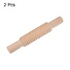 Unique Bargains Crafts Baking Solid Non-Stick Wood Rolling Emboss Clay Roller 8.27" x 1.38" 2 Pcs - 3 of 4
