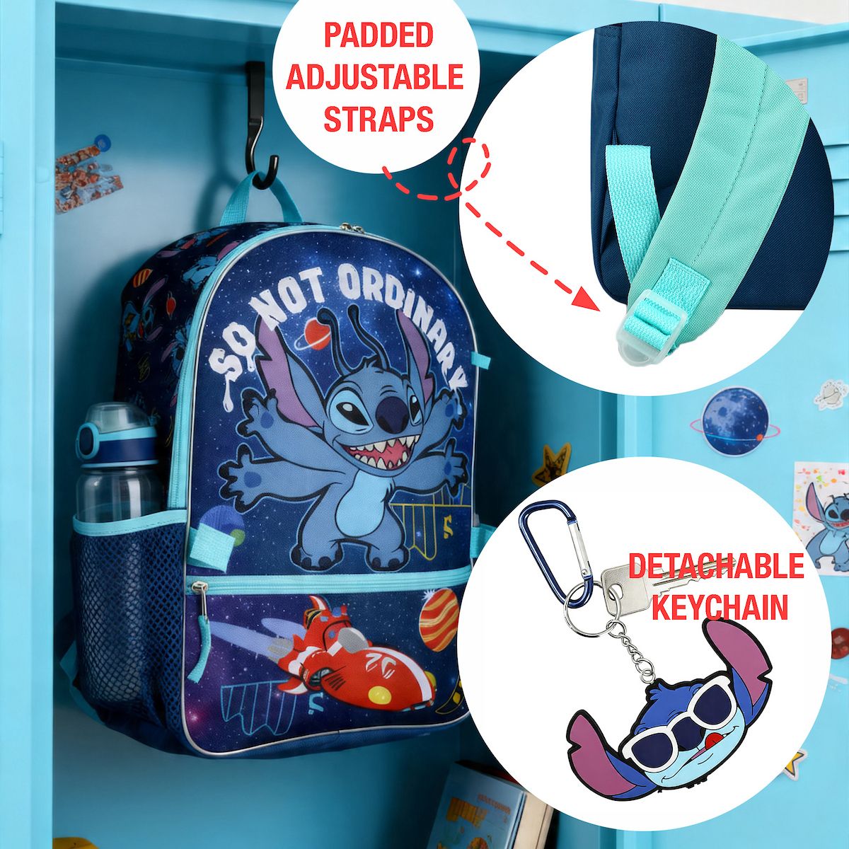 Disney Lilo & Stitch So Not Ordinary 5-Piece Backpack Set for school - thumbnail 5