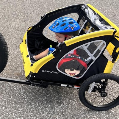 Schwinn Prescott Bike Trailer Yellow black Target