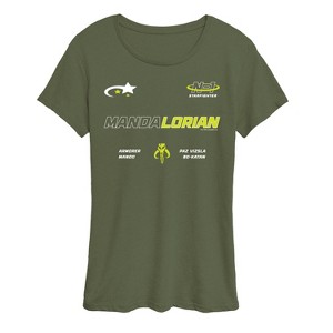 Women's - Star Wars - The Mandalorian Mando Jersey Short Sleeve Graphic T-Shirt - 1 of 3