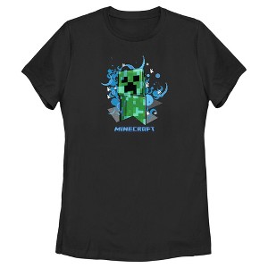 Women's Minecraft Charged Creeper T-Shirt - 1 of 4