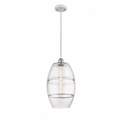 Vaz - 1 Light Cord Hung Mini Pendant In Industrial Style-18.5 Inches Tall and 10 Inches Wide