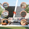 Metal Privacy Screen Outdoor 72" h x 47" w, Outdoor Privacy Screen & Panels, Freestanding Decorative Screens - 3 of 4