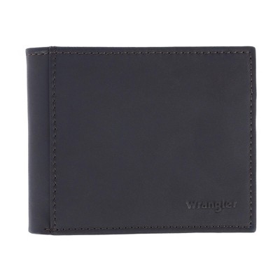Wrangler Men's Leather Bifold Wallet