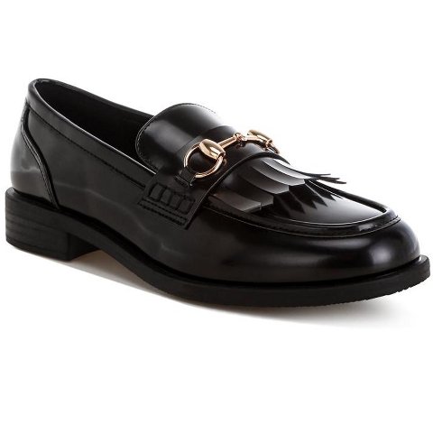Женские туфли London Rag Womens Marbin Fringed Penny Strap Loafers 7