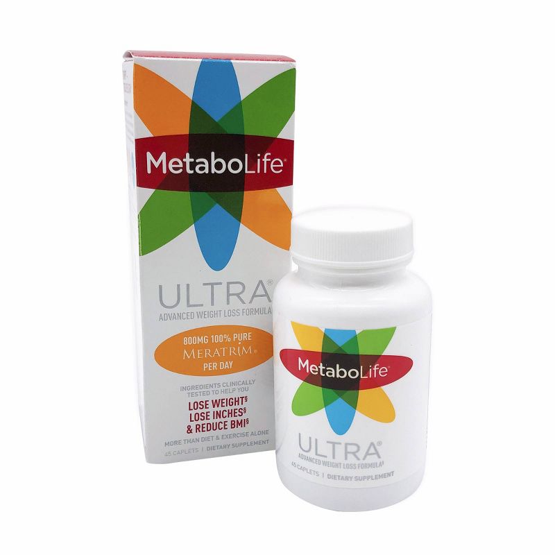Metabolife Ultra Advanced Weight Loss Formula Dietary Supplement Caplets - 45ct, 3 of 9