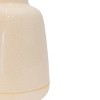 Smooth Tapered Bud Vase White Stoneware by Foreside Home & Garden - 3 of 4