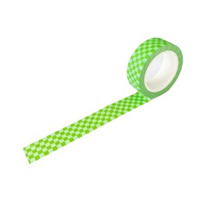 Jollity & Co - Check It! In The Limelight Washi Tape - Pack of 1 Roll, 10 Meters - 1 of 3