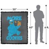 Sesame Street More Cookies Blanket 50"x60" Woven Tapestry - 2 of 4