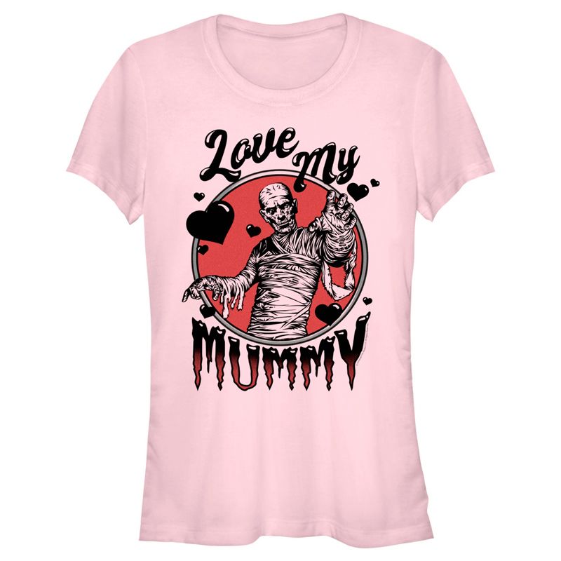Juniors Womens Universal Monsters Mother's Day Love My Mummy  T-Shirt -  -, 1 of 5
