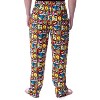Looney Tunes Men's Character Grid Allover Print Sleep Lounge Pajama Pants Multicolored - 2 of 4