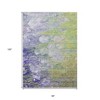 Artichoke Green Purple And Lilac Abstract Washable Indoor Outdoor Area Rug - 3 of 4