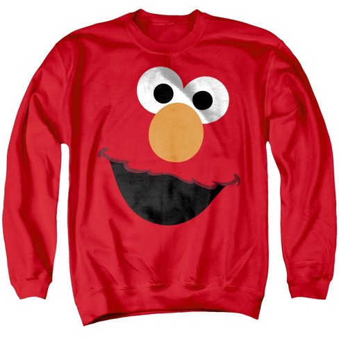 Sesame Street Elmo Face Unisex Adult Crewneck Sweatshirt - image 1 of 4