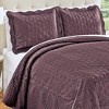 Collections Etc Harper Diamond Pattern Bordered Scalloped Edge Pillow Sham - 2 of 3