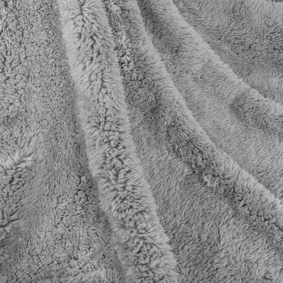 Medium Gray Sherpa Fleece Waterproof Pet Blanket