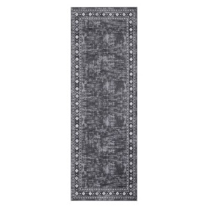 Washable Living Room Bedroom Bordered Geometric Area Rugs Indoor Contemporary Floor Carpet for Home Office - 1 of 4
