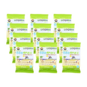Seasnax Wasabi Organic Seaweed Snack - Case of 12/.36 oz - 1 of 4