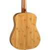 Luna Safari Bamboo 3/4 Satin Natural Acoustic Guitar Natural - image 2 of 4