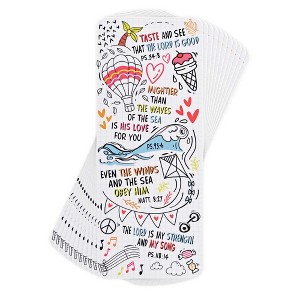 Dicksons BKM-BC90 Taste and See White, Red, and Blue 2.5 x 6 Inch Paper Place Keeper Bookmark Pack of 12 - 1 of 2