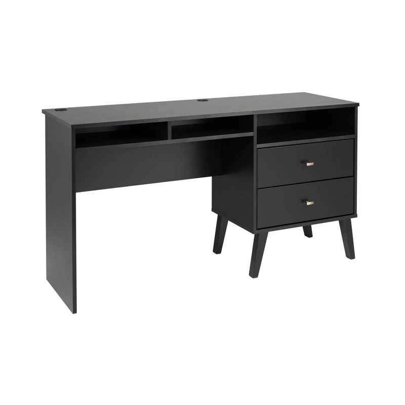 Milo Computer Desk with Side Storage and 2 Drawers - Prepac, 4 of 9