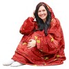 Catalonia Oversized Fleece Flannel Blanket Hoodie Sweatshirt for Women Men, Warm Wearable Blanket Pullover Adult, Cozy Christmas Gift for Wife Woman - 3 of 4