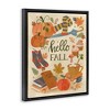Stupell Industries Hello Fall Cozy Autumn Items Black Framed Floater Canvas Wall Art - 3 of 4