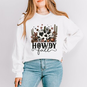 Simply Sage Market Howdy Fall Pumpkin Sweatshirt - 1 of 4
