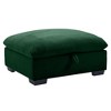Corduroy Fabric Ottomans Footrest to Combine with 2 Seater Sofa, 3 Seater Sofa and 4 Seater Sofa, Green Corduroy - 2 of 4