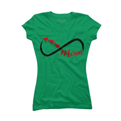 Junior's Design By Humans Forever Mom Hearts By Semir T-Shirt