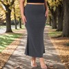 Agnes Orinda Women's Plus Size High Waist Long Bodycon Mermaid Casual Flowy Skirts - 2 of 4