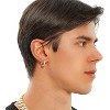 Iced Out CZ Hoop Earrings, 14K Gold Plated Huggie Cartilage Cuff, Hypoallergenic Luxury Fashion Jewelry for Men & Women. - 3 of 4