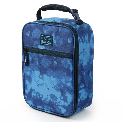 Image of Fulton Bag Co. Upright Lunch Bag - Blue Acid Wash