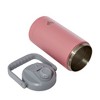 Byo 64 Oz Double Walled Insulated Stainless Steel Bottle (Pink), BPA-Free Leakproof Chug Lid, Durable Sweat-Proof Silicone Grip Handle - 2 of 2