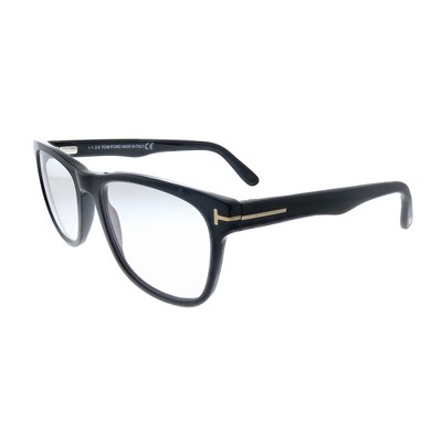Tom Ford Soft FT5662-B 001 Unisex Square Eyeglasses Shiny Black 54mm