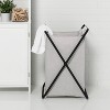 Folding X-Frame Hamper Matte Black - Brightroom™ - image 2 of 4