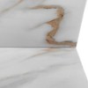 KWPZQEB 22" Bathroom Vanity Top Side Splash, 4" Height Backsplash, for Vanity Top, Carrara white with veins - 4 of 4