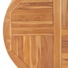 vidaXL Table Top Solid Teak Wood Round 1" 35.4" - 4 of 4