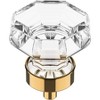 attop 10 Pack Clear Crystal with Gold Cabinet Knobs - 2 of 4