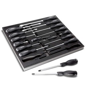 Powerbuilt 17 Piece Pro Tech Double Injection Screwdriver Set - 1 of 2