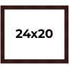 PosterPalooza | Distressed Brown Picture Frame - UV Acrylic, Backing Board, Hanging Hardware Included - 2 of 4