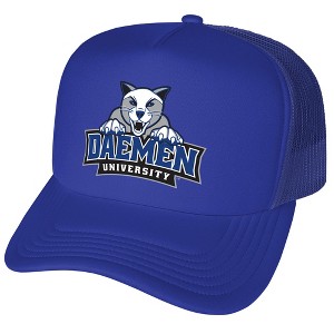 Daemen College Primary Logo Foam Trucker Cap Royal Os - 1 of 4